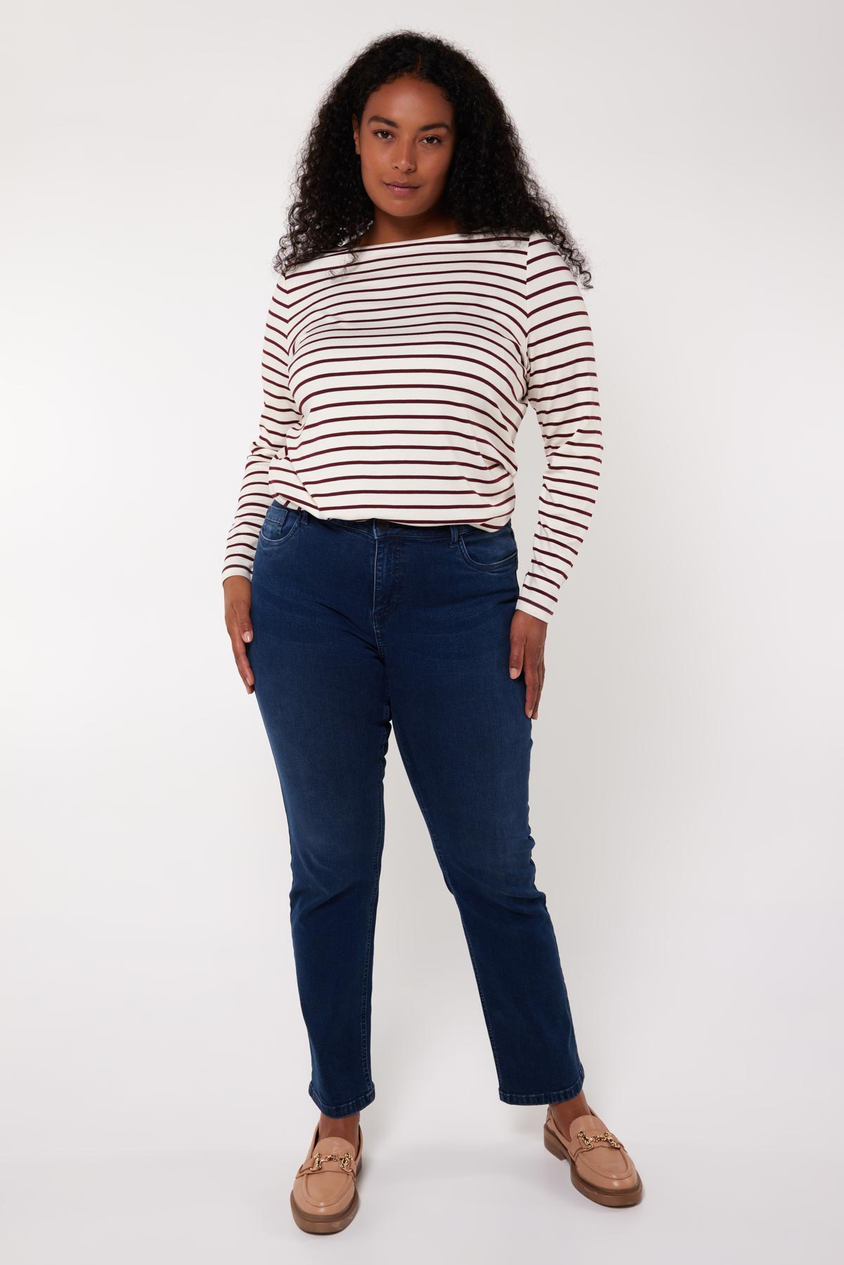 5} Los vaqueros LILY de corte recto Stonewash Denim | Official MS Mode®  online store