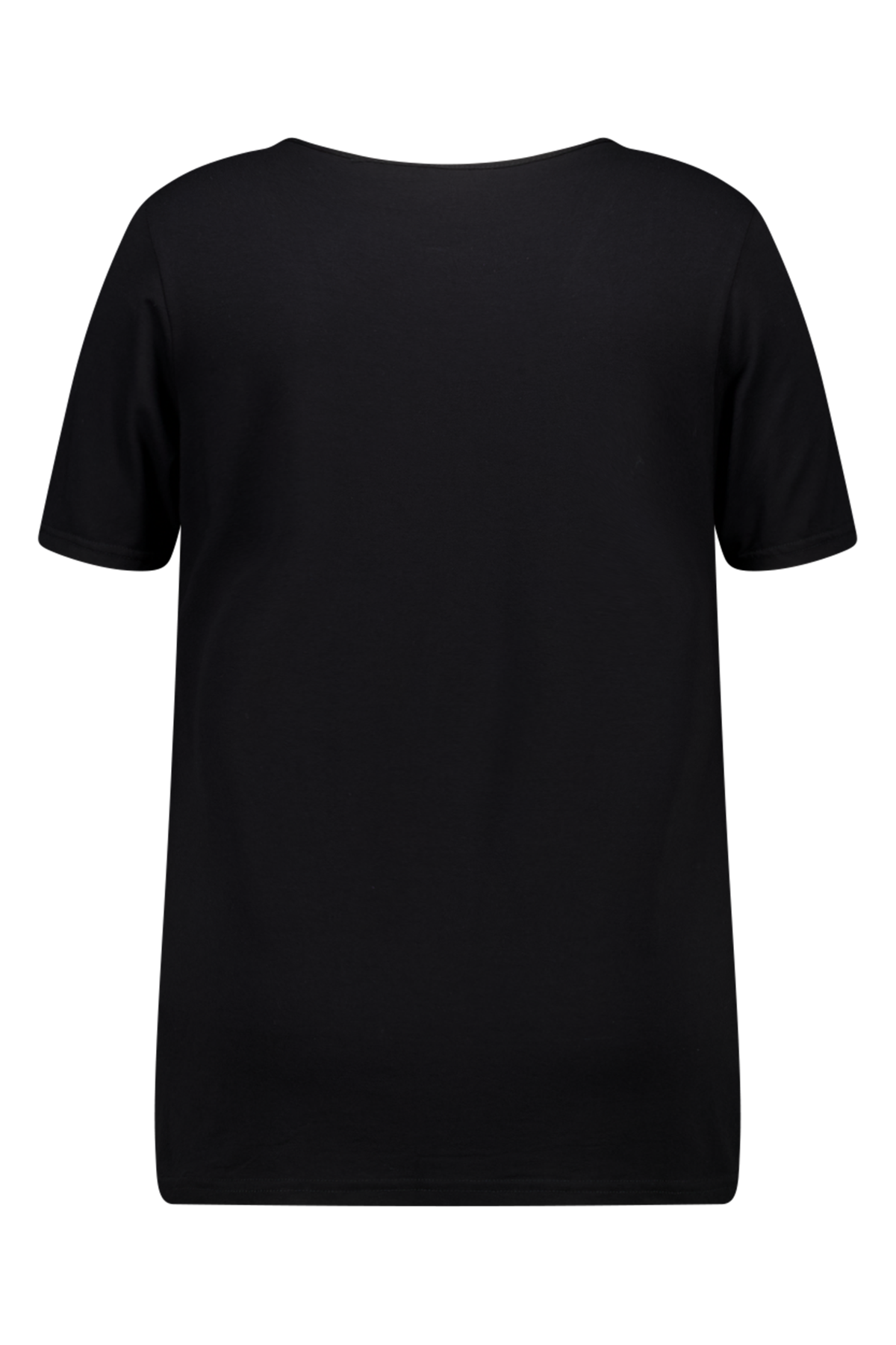 Camiseta de manga corta con cuello de pico image number 2
