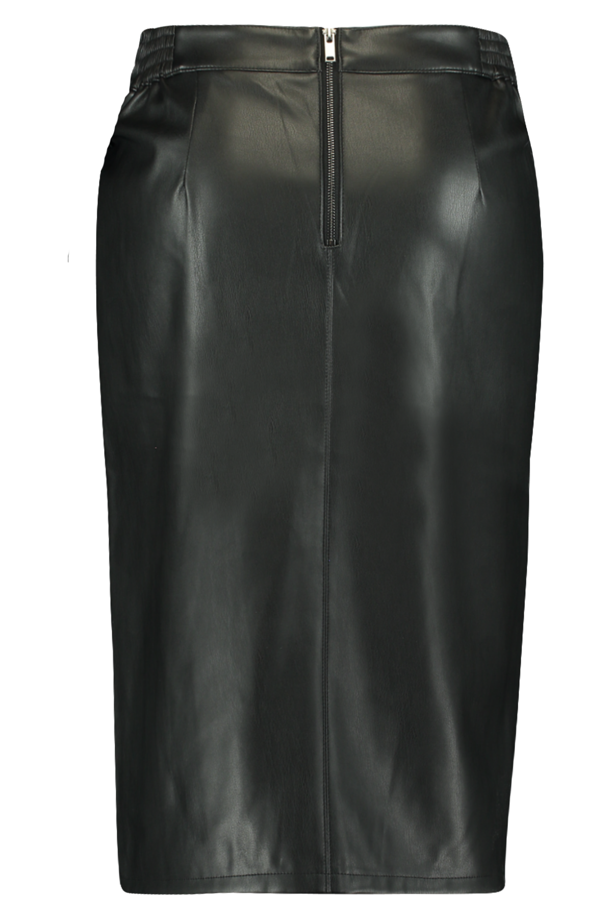 Falda cruzada de cuero sintético image number 3