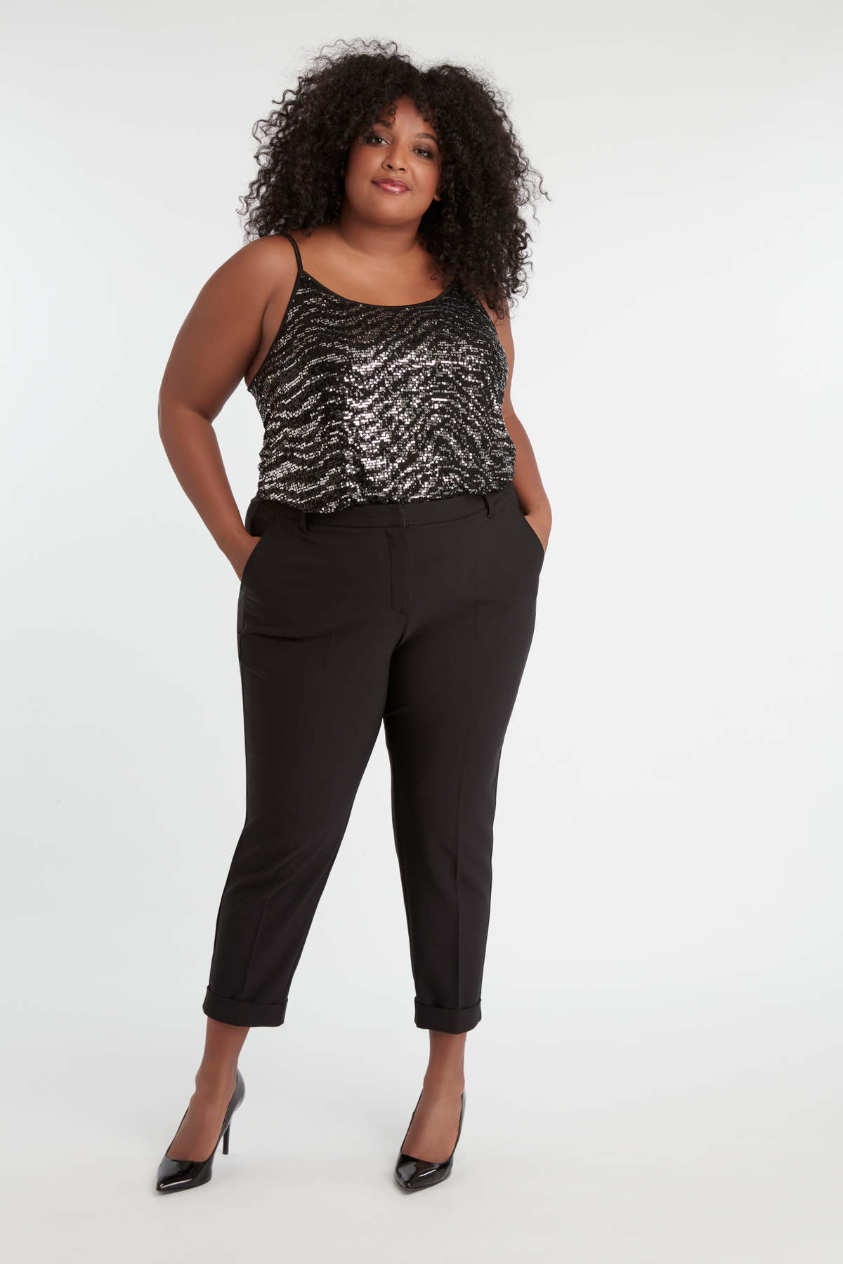 Tallas Grandes Ms Mode Rebajas Mujeres Pantalones Con Estampado MS