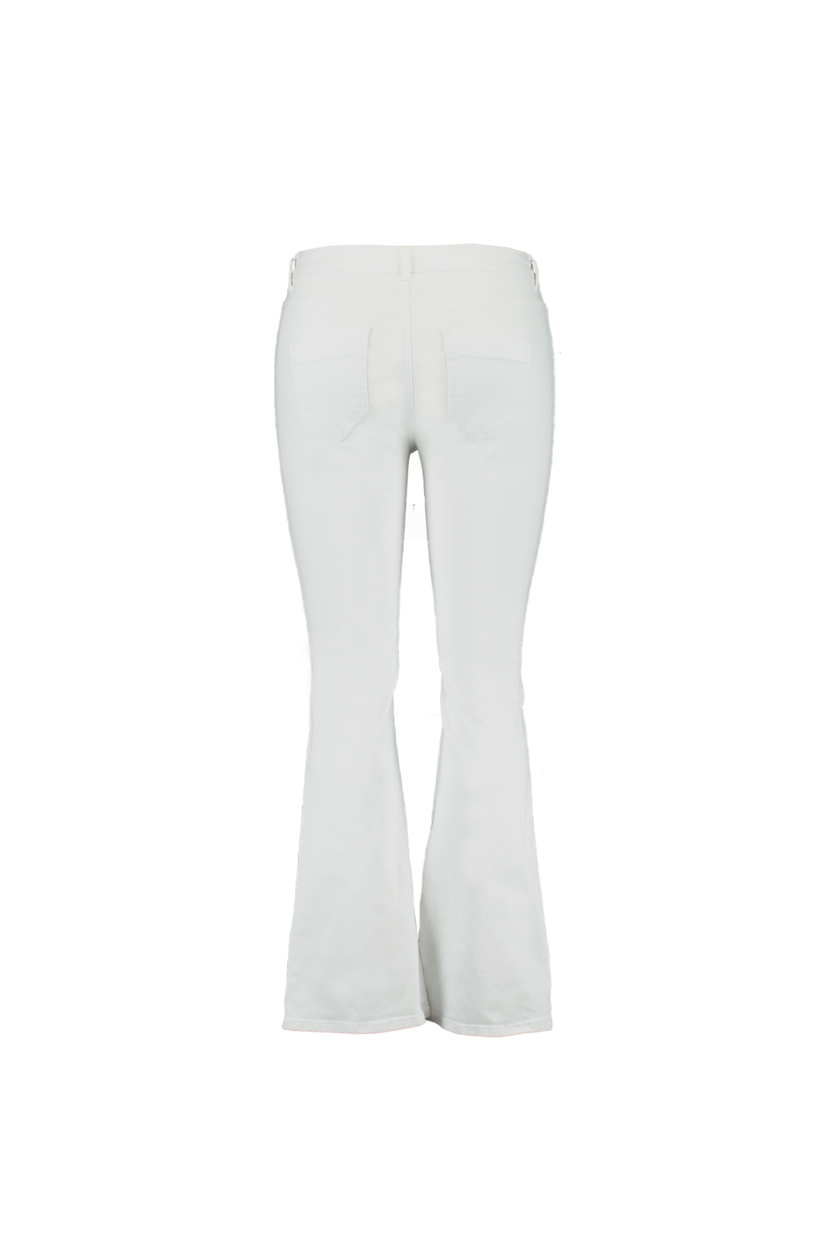 Comprar Pantalón Acampanado de moda Blanco Pantalones ajustados