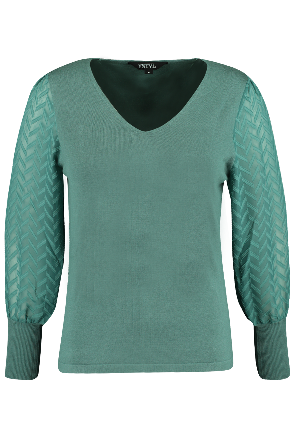 Suéter con mangas abullonadas  image number 1