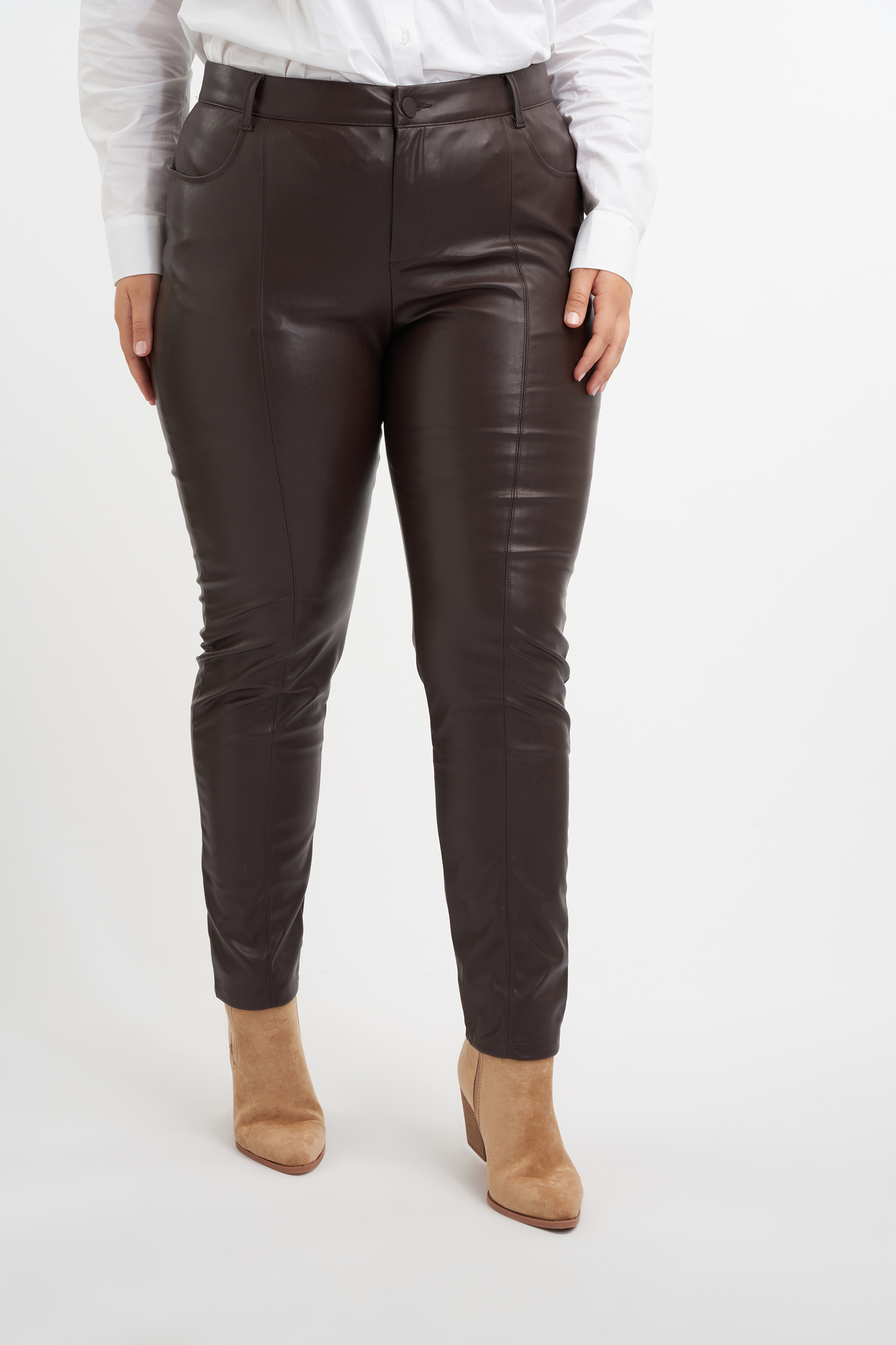 Motivi Pantalones skinny de cuero sintético Negro | Pantalones Mujer ⋆  Egeefay
