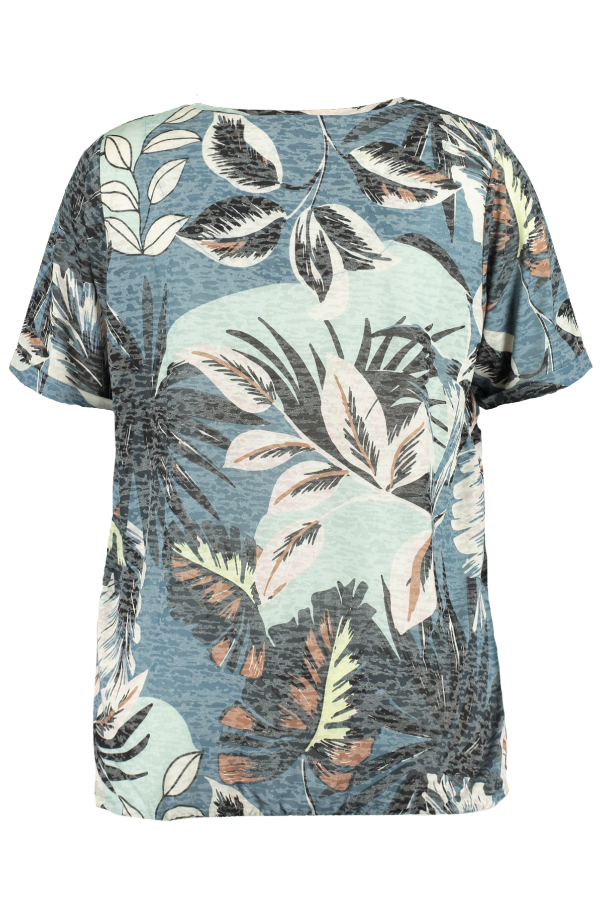Camiseta con estampado de hojas image number null