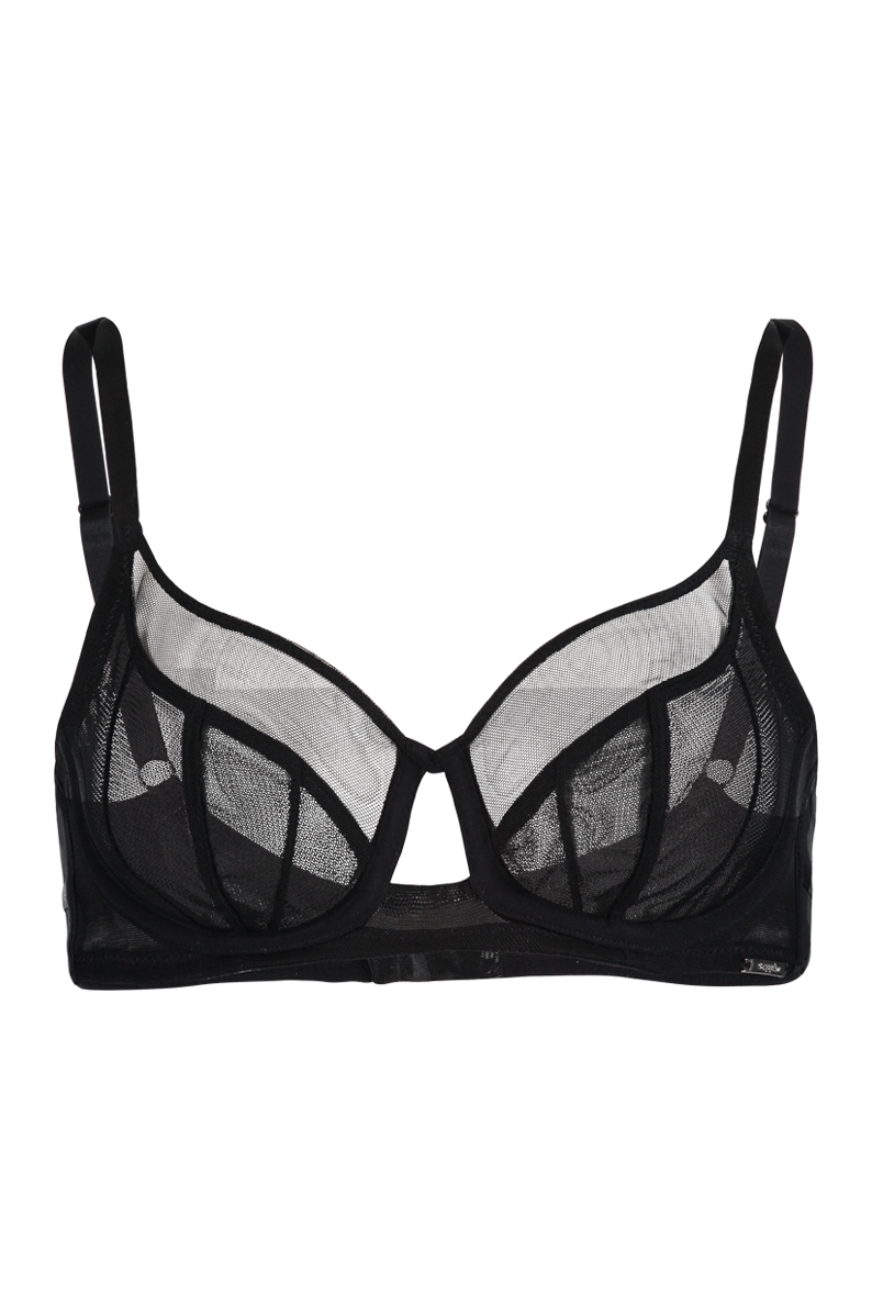 {5} Sujetador ligeramente transparente Ziggy Negro Official MS Mode