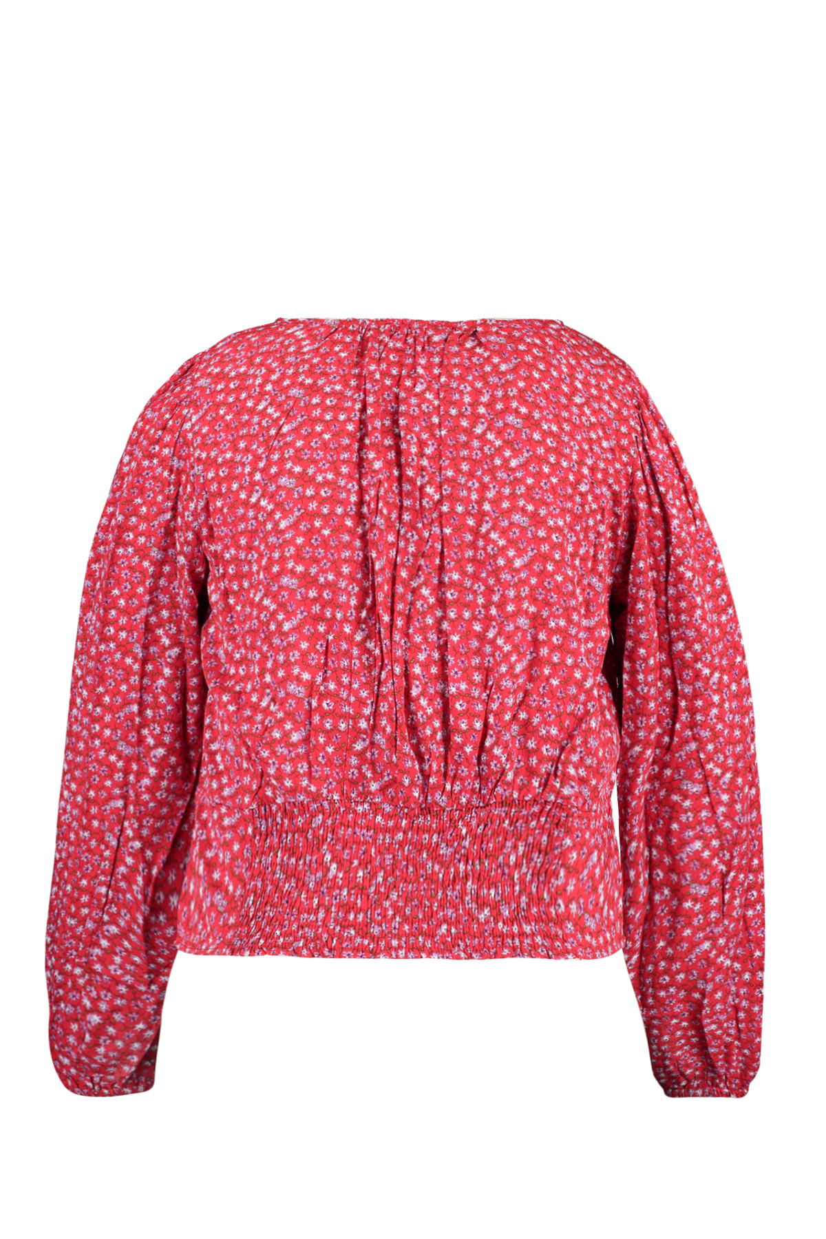 Blusa corta con estampado floral image number 2