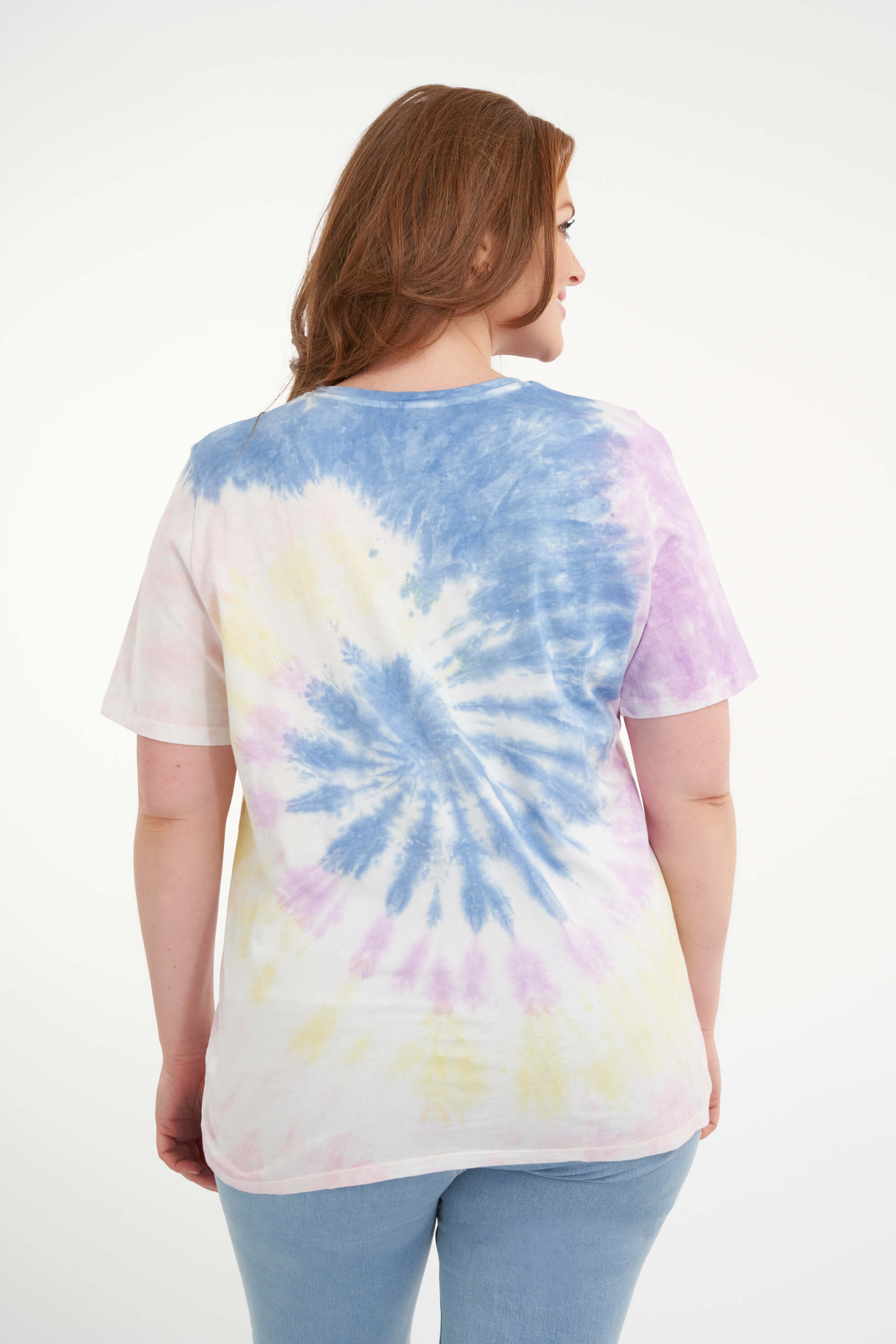 Camiseta con estampado tie dye image number null
