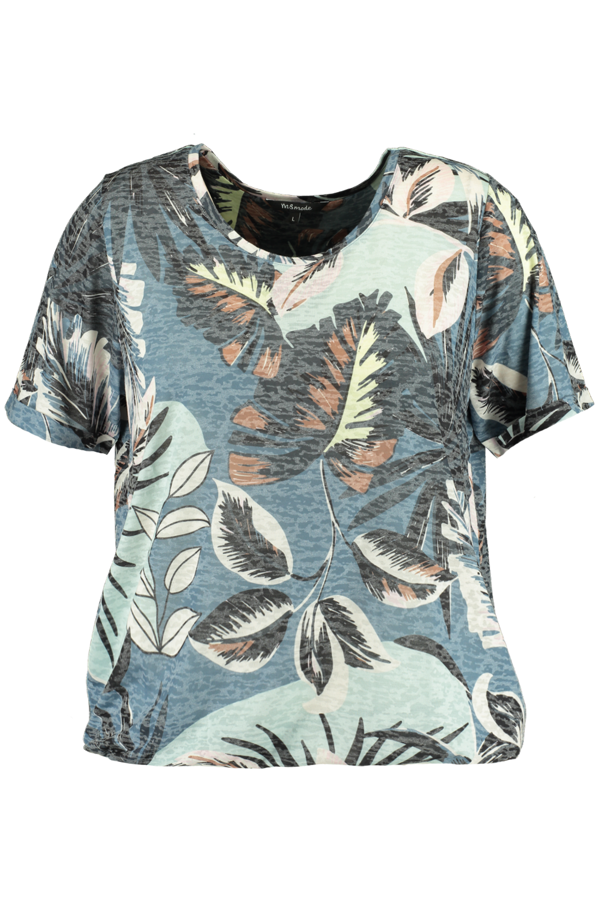 Camiseta con estampado de hojas image number null